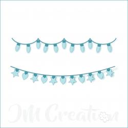 Stanzschablone - Lichterketten